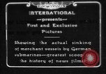 Image of German U-Boat sinks British ship Atlantic Ocean, 1917, second 1 stock footage video 65675042366