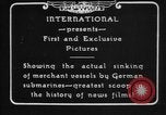 Image of German U-Boat sinks British ship Atlantic Ocean, 1917, second 5 stock footage video 65675042366