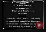 Image of German U-Boat sinks British ship Atlantic Ocean, 1917, second 8 stock footage video 65675042366