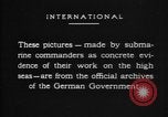 Image of German U-Boat sinks British ship Atlantic Ocean, 1917, second 26 stock footage video 65675042366