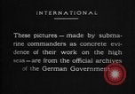 Image of German U-Boat sinks British ship Atlantic Ocean, 1917, second 28 stock footage video 65675042366