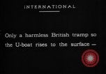 Image of German U-Boat sinks British ship Atlantic Ocean, 1917, second 57 stock footage video 65675042366
