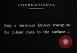Image of German U-Boat sinks British ship Atlantic Ocean, 1917, second 58 stock footage video 65675042366