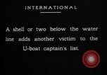 Image of German U-Boat Atlantic Ocean, 1917, second 21 stock footage video 65675042367
