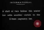 Image of German U-Boat Atlantic Ocean, 1917, second 22 stock footage video 65675042367