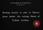 Image of German U-Boat Atlantic Ocean, 1917, second 42 stock footage video 65675042367