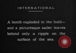 Image of Three-masted schooner Atlantic Ocean, 1917, second 6 stock footage video 65675042368