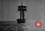 Image of Three-masted schooner Atlantic Ocean, 1917, second 12 stock footage video 65675042368