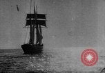 Image of Three-masted schooner Atlantic Ocean, 1917, second 15 stock footage video 65675042368