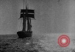 Image of Three-masted schooner Atlantic Ocean, 1917, second 17 stock footage video 65675042368