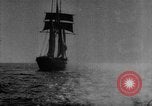Image of Three-masted schooner Atlantic Ocean, 1917, second 18 stock footage video 65675042368