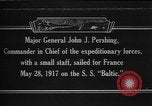 Image of Major General John Pershing France, 1918, second 1 stock footage video 65675042370