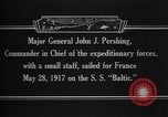 Image of Major General John Pershing France, 1918, second 4 stock footage video 65675042370