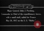 Image of Major General John Pershing France, 1918, second 12 stock footage video 65675042370