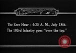 Image of United States 103rd Division France, 1918, second 43 stock footage video 65675042375