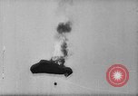 Image of German aircraft downed World War 1 with captured pilot France, 1918, second 16 stock footage video 65675042391