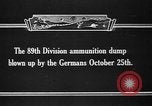 Immagine di American polveriera esplode nella prima guerra mondiale Francia, 1918, secondo 3 filmato di repertorio 65675042394