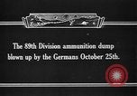 Immagine di American polveriera esplode nella prima guerra mondiale Francia, 1918, secondo 6 filmato di repertorio 65675042394