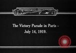 Standbild Siegesparade Ende Ersten Weltkrieg Frankreich, 1919, aus Sekunde 3 historischem Filmmaterial Videoclip 65675042396