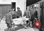 Image of Injured allied soldiers on litters World War I France, 1918, second 33 stock footage video 65675042399