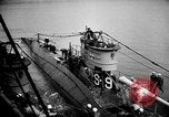 Image of captured U boat Atlantic Ocean, 1918, second 23 stock footage video 65675042419