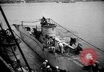 Image of captured U boat Atlantic Ocean, 1918, second 35 stock footage video 65675042419