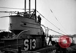 Image of captured U boat Atlantic Ocean, 1918, second 41 stock footage video 65675042419