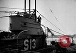 Image of captured U boat Atlantic Ocean, 1918, second 44 stock footage video 65675042419