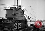 Image of captured U boat Atlantic Ocean, 1918, second 45 stock footage video 65675042419