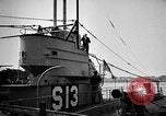 Image of captured U boat Atlantic Ocean, 1918, second 46 stock footage video 65675042419