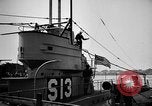 Image of captured U boat Atlantic Ocean, 1918, second 49 stock footage video 65675042419