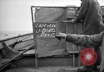 Image of captured U boat Atlantic Ocean, 1918, second 55 stock footage video 65675042419