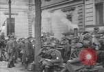 Image of German troops on city sidewalks European Theater, 1918, second 3 stock footage video 65675042458