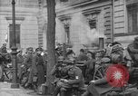 Image of German troops on city sidewalks European Theater, 1918, second 4 stock footage video 65675042458