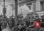 Image of German troops on city sidewalks European Theater, 1918, second 6 stock footage video 65675042458