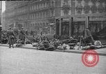 Image of German troops on city sidewalks European Theater, 1918, second 7 stock footage video 65675042458