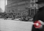 Image of German troops on city sidewalks European Theater, 1918, second 9 stock footage video 65675042458