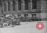 Image of German troops on city sidewalks European Theater, 1918, second 16 stock footage video 65675042458