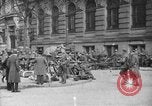Image of German troops on city sidewalks European Theater, 1918, second 21 stock footage video 65675042458