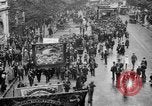 Image of Trade unionists protest high food prices during World War I London England United Kingdom, 1916, second 22 stock footage video 65675042461