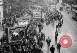 Image of Trade unionists protest high food prices during World War I London England United Kingdom, 1916, second 28 stock footage video 65675042461