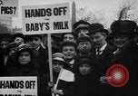 Image of Londoners protesting high food prices and milk shortage London England United Kingdom, 1916, second 3 stock footage video 65675042462