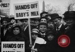 Image of Londoners protesting high food prices and milk shortage London England United Kingdom, 1916, second 4 stock footage video 65675042462