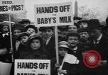Image of Londoners protesting high food prices and milk shortage London England United Kingdom, 1916, second 6 stock footage video 65675042462