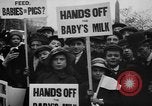 Image of Londoners protesting high food prices and milk shortage London England United Kingdom, 1916, second 7 stock footage video 65675042462