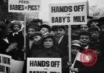 Image of Londoners protesting high food prices and milk shortage London England United Kingdom, 1916, second 8 stock footage video 65675042462