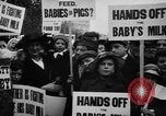 Image of Londoners protesting high food prices and milk shortage London England United Kingdom, 1916, second 10 stock footage video 65675042462