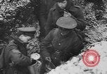 Image of British soldiers sharing Christmas pudding in trenches France, 1916, second 48 stock footage video 65675042463