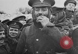 Image of British soldiers sharing Christmas pudding in trenches France, 1916, second 57 stock footage video 65675042463