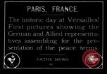 Standbild Vertrag von Versailles Paris Frankreich, 1919, aus Sekunde 1 historischem Filmmaterial Videoclip 65675042470